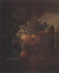 A Still Life With Various Fruits by Johannes Cornelis de Bruyn