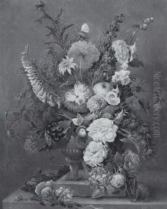 Still Life With Urn Of Flowers