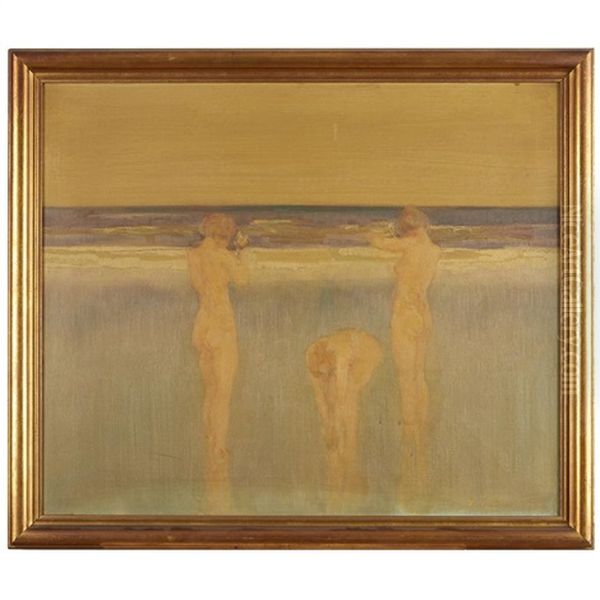 Nudes By Water's Edge - view 1