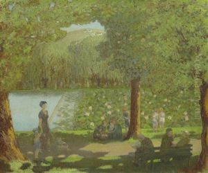 Summer Stroll In Echo Park, Los Angeles by Everett Lloyd Bryant