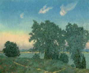 River On A Spring Day by Everett Lloyd Bryant