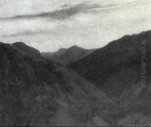 Western Mountain Landscape by Everett Lloyd Bryant