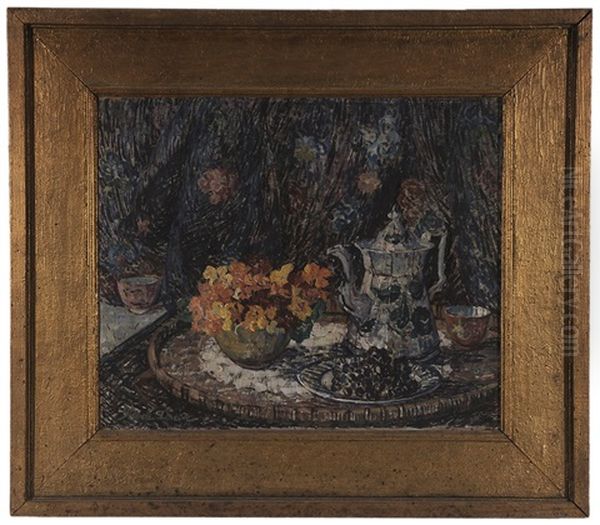 Still Life With Nasturtiums And Tea - view 1