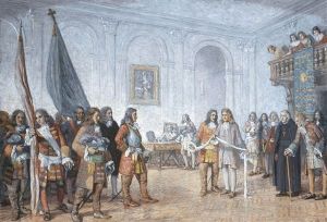 Frontenac Receiving Sir William Phips' Envoy by William Brymner