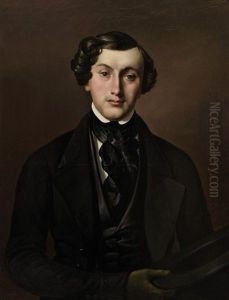 Portrait Eines Jungen Mannes by Fedor Pavlovich Bryullov