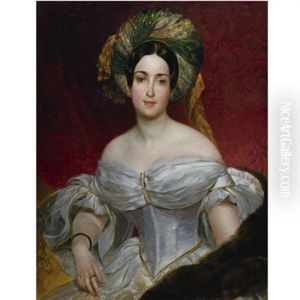 Portrait Of Princess Aurora Demidova by Karl Pavlovich Bryullov