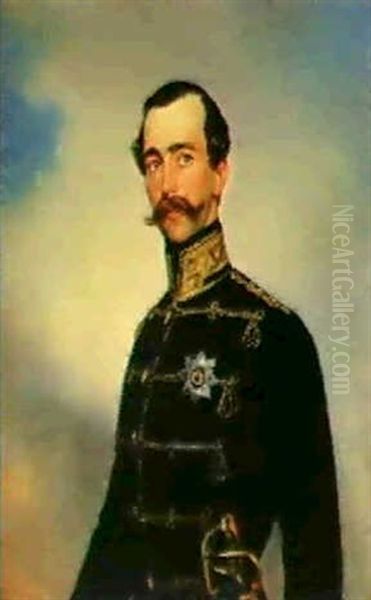 Portrait Of Maximilian Joseph Eugene August Napoleon De Beauharnais (1817-1852) Third Duke Of Leuchtenberg - view 1