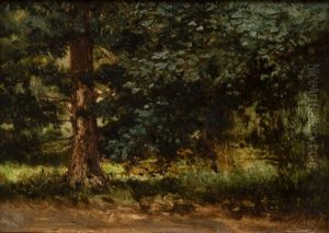 A Forest Landscape by Pavel Aleksandrovich Bryullov