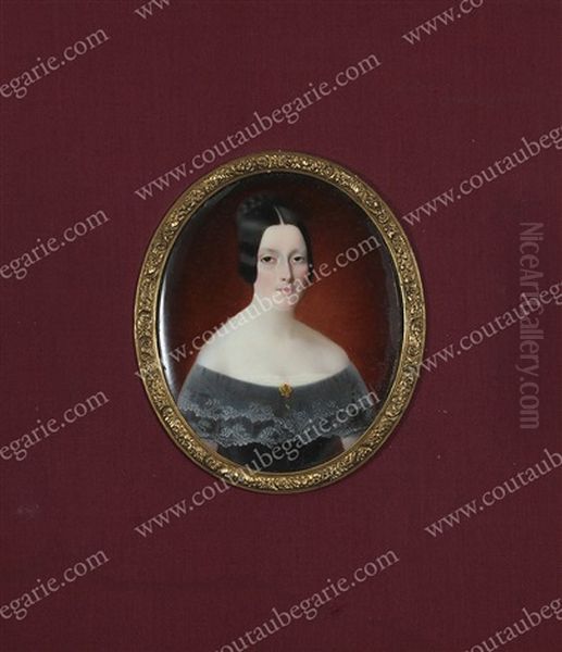 Portrait D"amanda Le Francois, Epouse D"alexandre-marie Du Crest De Villeneuve (1829-1883) - view 1