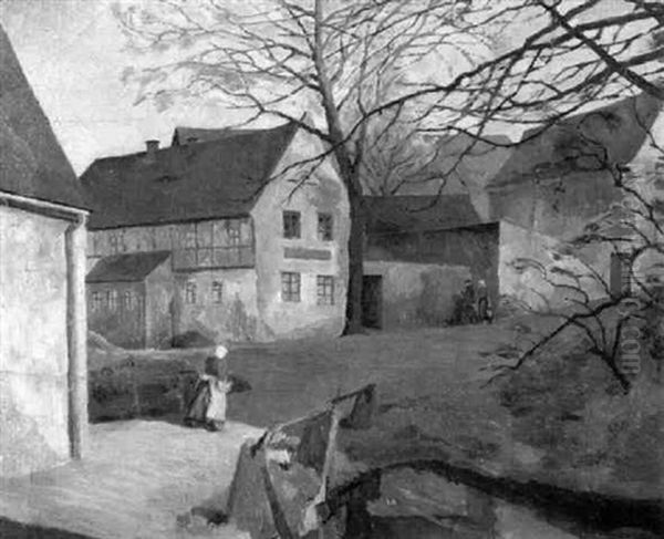 Dorfstrase Am Vorfruhlingsmorgen - view 1