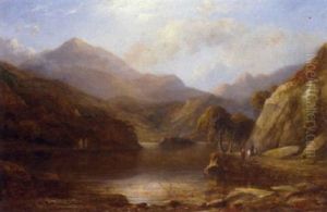 Figures In A Loch Landscape