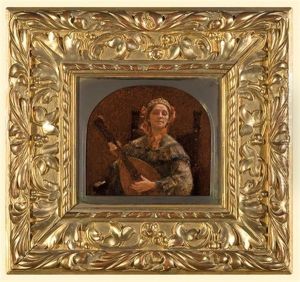 Lady Playing Lute Lady Playing Lute