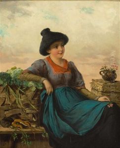 'junge Tirolerin' by Josef Bueche