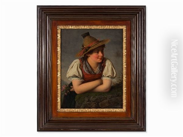 Girl With Straw Hat - view 1