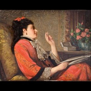 Ritratto Di Dama Con Sigaretta by Josef Bueche