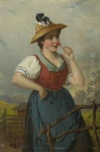 Dirndl Mit Nelke by Josef Bueche