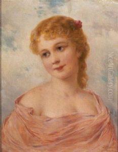 Bildnis Einer Dame Mit Rose Im Haar