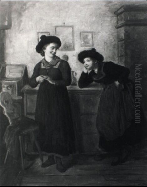 Zwei Tiroler Madchen In Tracht - view 1