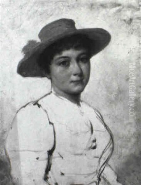 Portrat Einer Jungen Bauerin - view 1