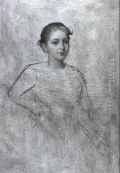 Portrat Eines Madchens (a Sketch) - view 1