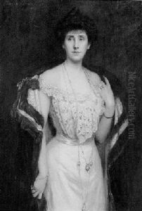 Portrait Of Mrs. John Hebb Morrison by Charles A. Buchel
