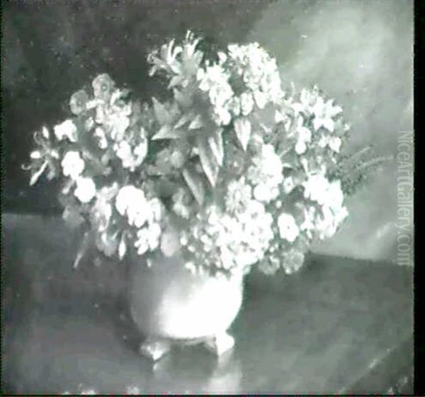 Still Life Of Mixed Flowers In A Bowl - view 1