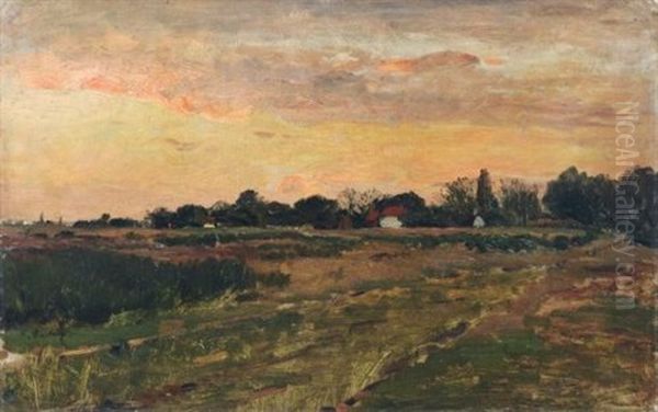 Abendliche Landschaft Bei Weimar - view 1