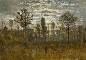 Wald Bei Nachteinbruch by Karl Buchholz