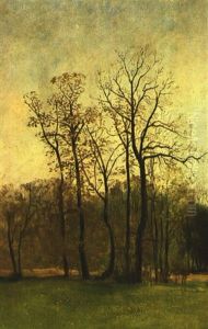 Herbstliche Park-/waldlandschaft by Karl Buchholz