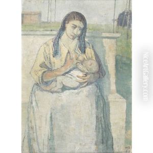 Stillende Mutter by Wilfried Buchmann