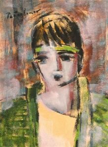 Portrait Of A Young Man by Carl Buchner