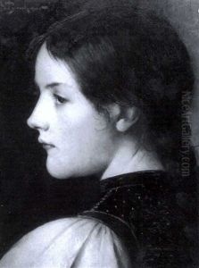 Madchenportrait Im Profil by Georg Buchner