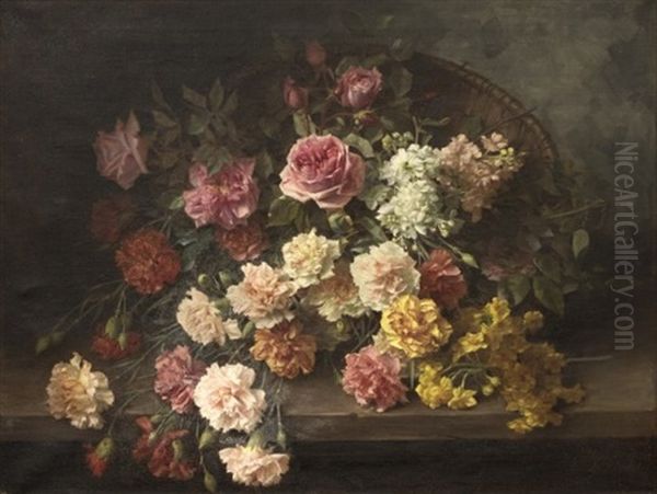 Carnation And Rose Still Life - view 1