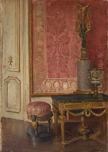 Saloninterieur Im Louis-seize-/empire-stil by Hans Buchner