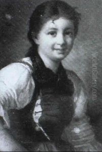 Brustbildnis Eines Madchens In Schwabischer Tracht by Johann Georg Buchner