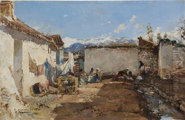 Spanischer Hinterhof Im Sonnenlicht - view 1