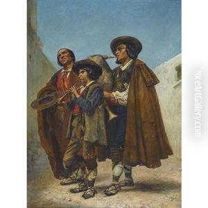 Spanische Dudelsackpfeifer by Frank Buchser