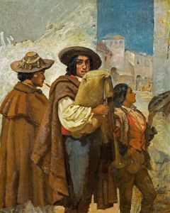 Dudelsackpfeifer Mit Zwei Begleitern by Frank Buchser