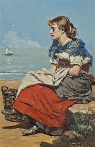 Englisches Fischermadchen by Frank Buchser
