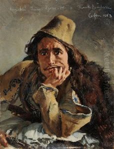 Portrait Eines Jungen Mannes Auf Korfu