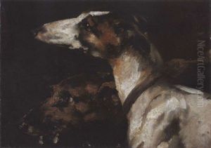 Zwei Windhunde by Frank Buchser