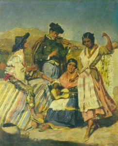 Spanische Tanzerin by Frank Buchser