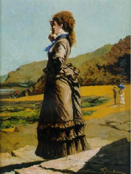 Elegante Dame Am Meer - view 1