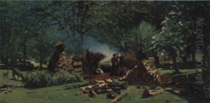 In Den Waldern Von New Forest by Frank Buchser