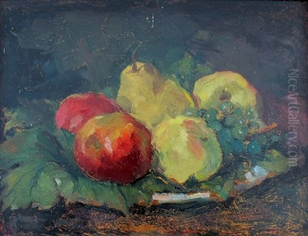 'apfel Und Trauben Auf Einem Teller' - view 1