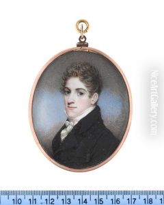 A Gentleman, Wearing Black Coat, White Frilled Chemise And Stock
