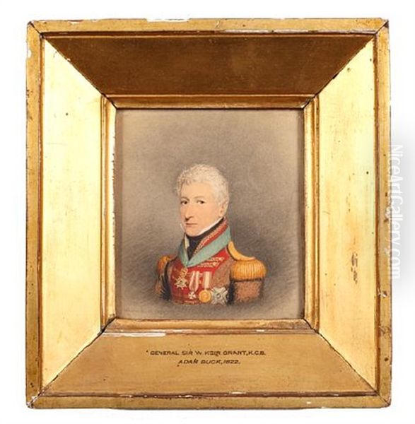 General William Keir Grant, Wearing Black Coatee With Red Facings, Gold Lace And Epaulettes, Breast Star Of The Most Honourable Order Of The Bath - view 1