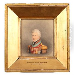 General William Keir Grant, Wearing Black Coatee With Red Facings, Gold Lace And Epaulettes, Breast Star Of The Most Honourable Order Of The Bath
