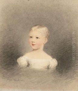 Portraits Of A Baby Wearing White Dress (+ 2 Others, 1821/1824; 3 Portraits Of Children)