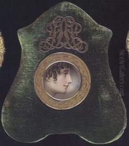 Lady Stewart, Profile To The Right, Her Dark Brown Hair Worn In Ringlets by Adam Buck